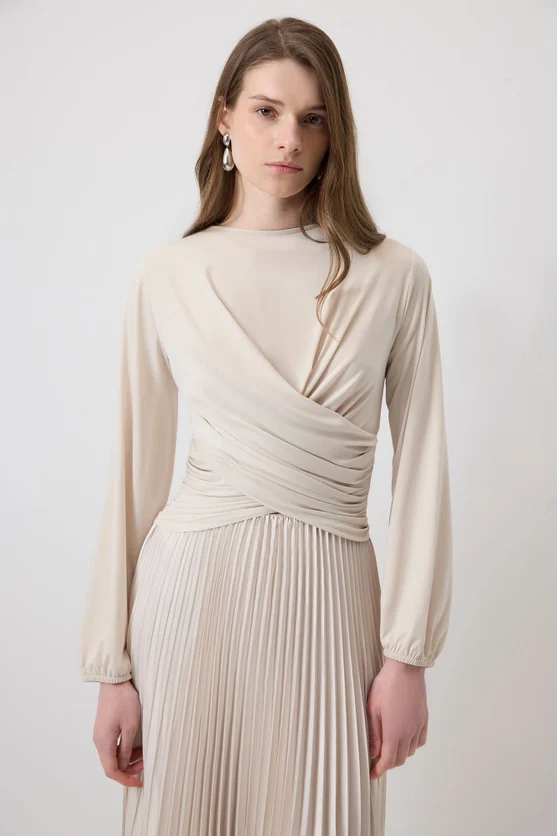 Delilah Draped Blouse - Image 3