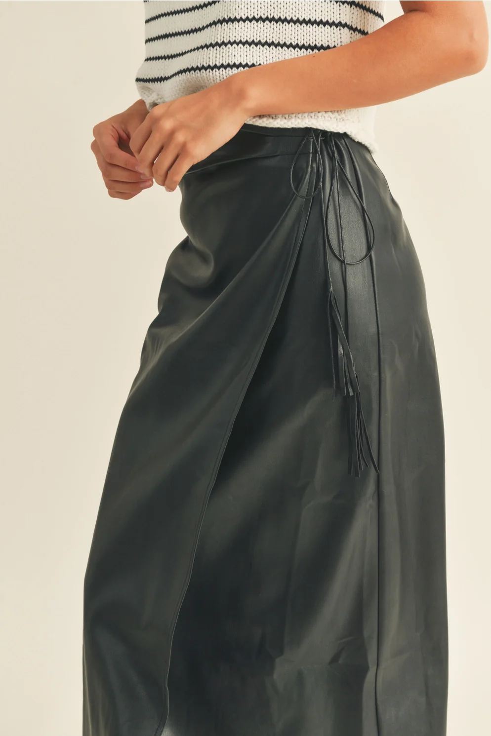 How We Do It Leather Skirt - Image 11