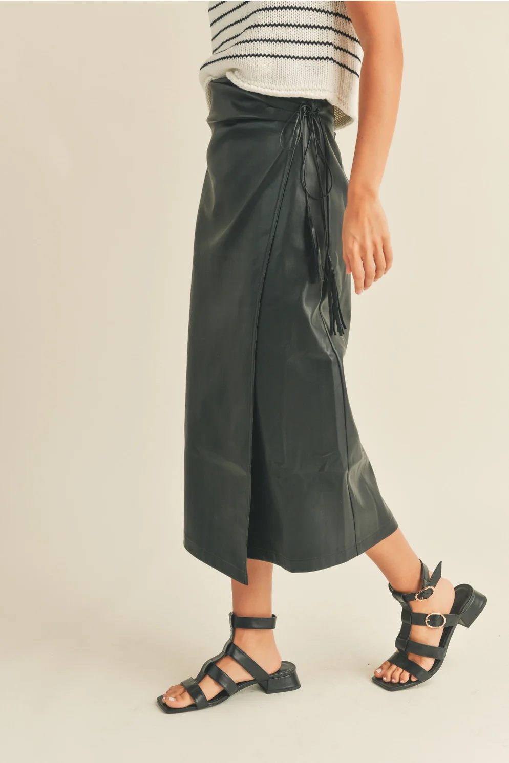 How We Do It Leather Skirt - Image 12