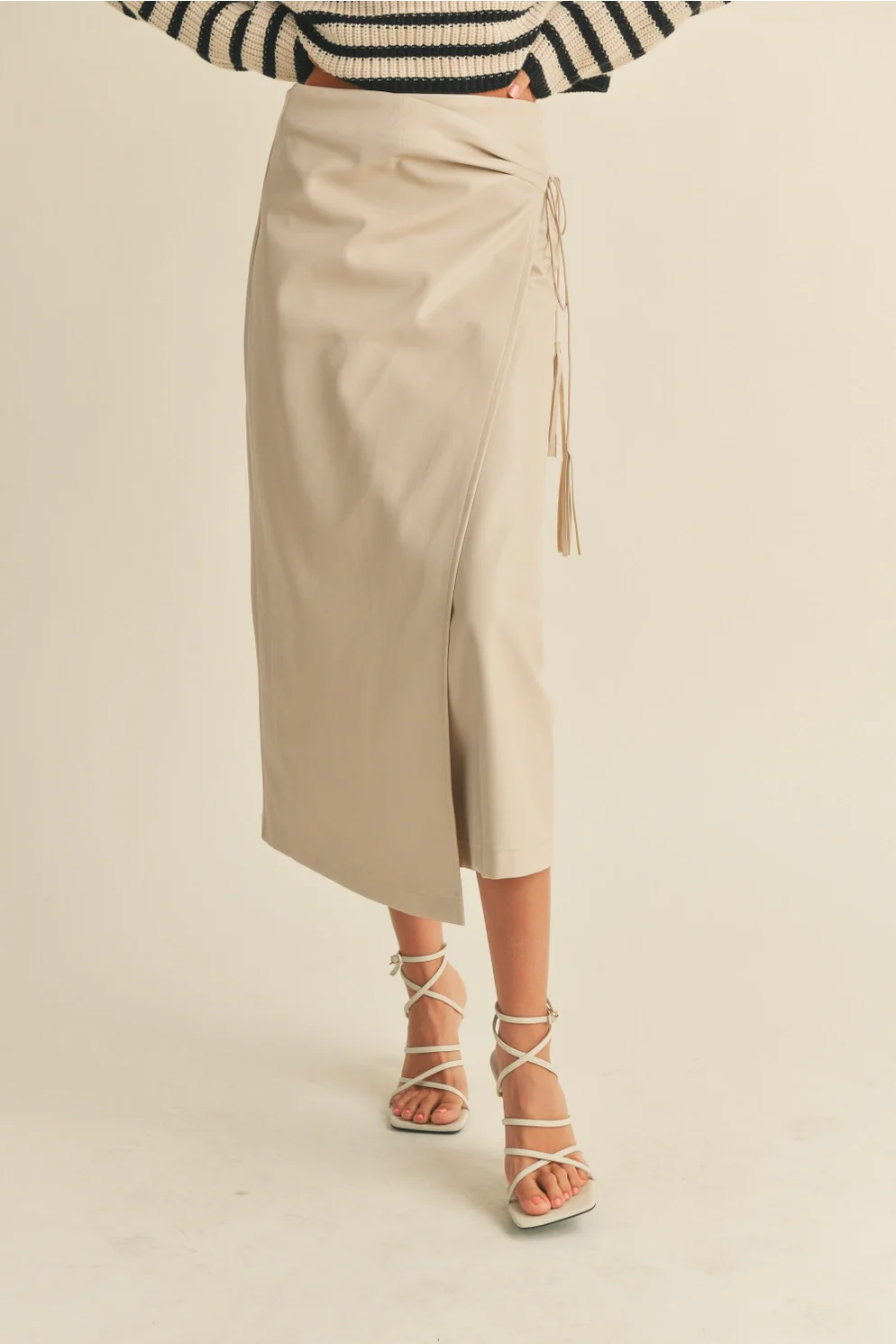 How We Do It Leather Skirt - Image 7