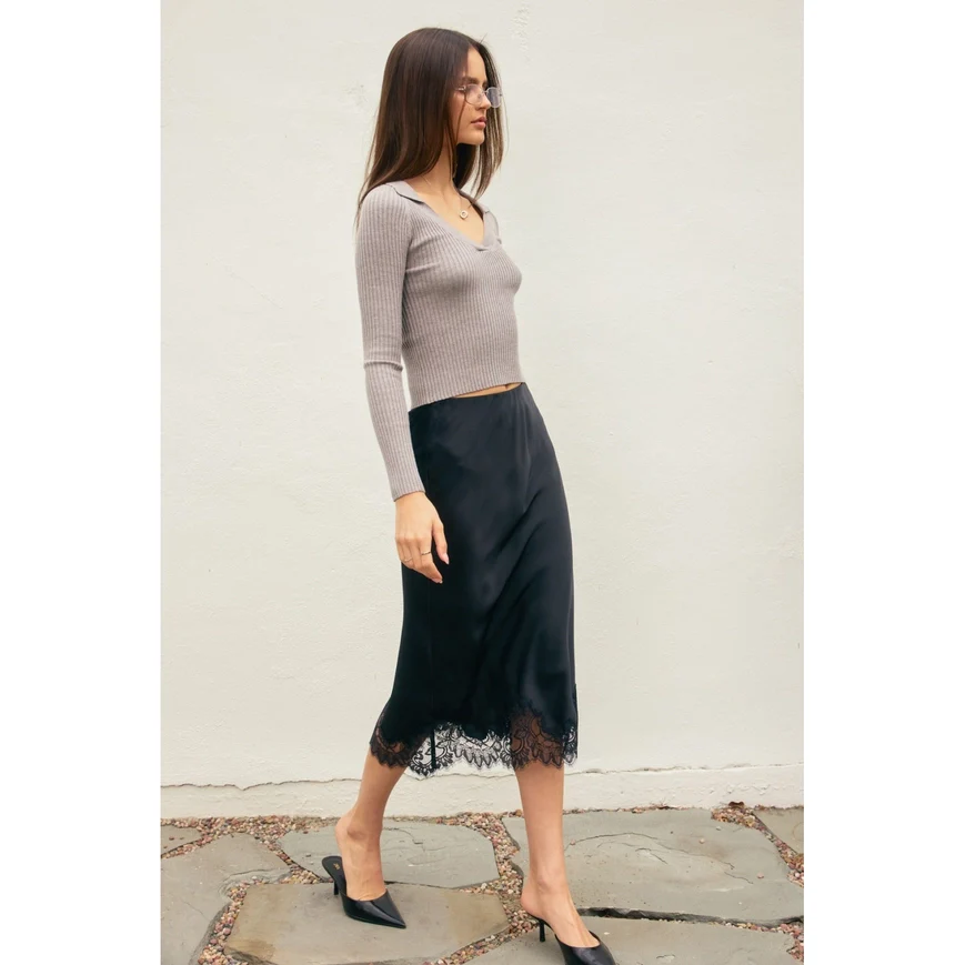 Diamond Lace Slip Skirt - Image 12