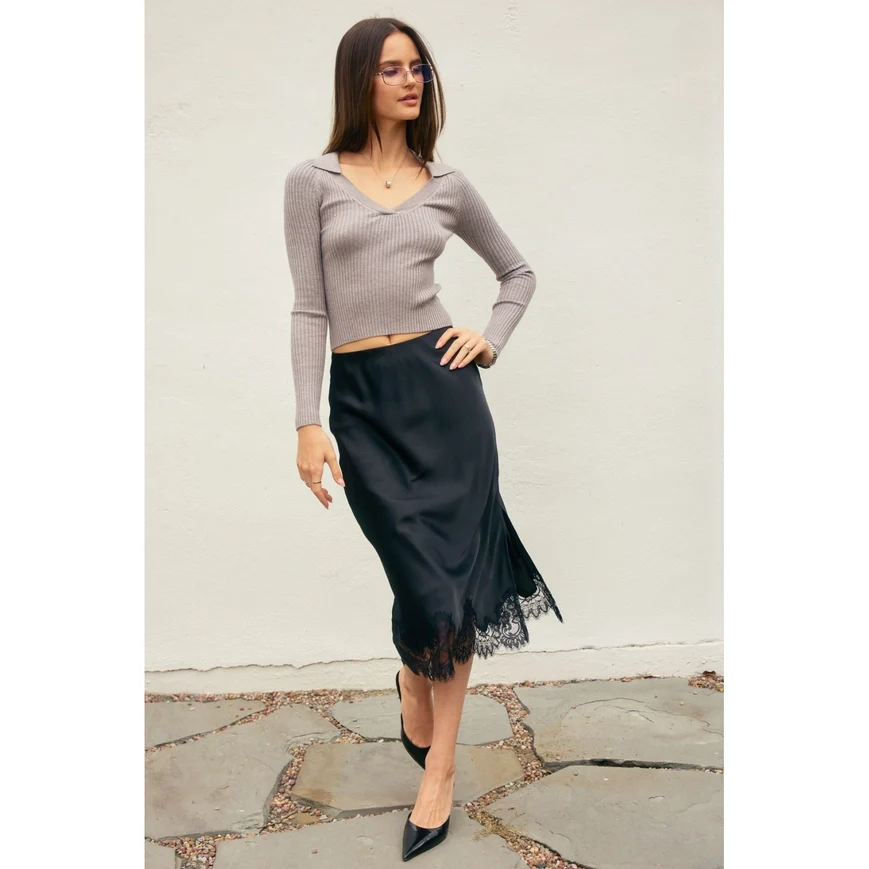 Diamond Lace Slip Skirt - Image 13