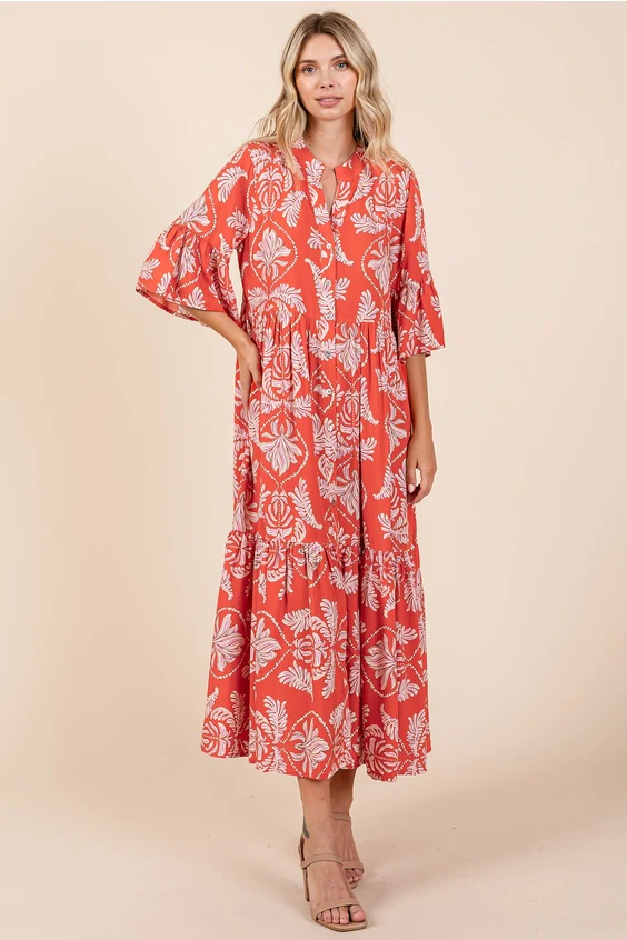 Lovely Leaf Maxi Dress - Image 4