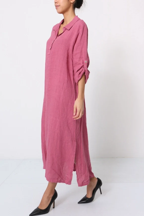 Lola Maxi Linen Dress - Image 18