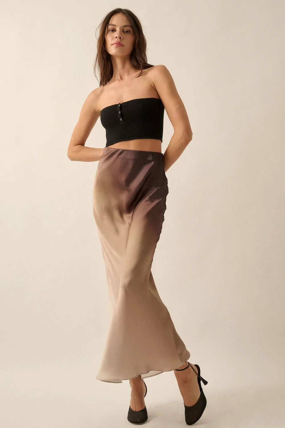 Mocha Sunrise Slip Skirt