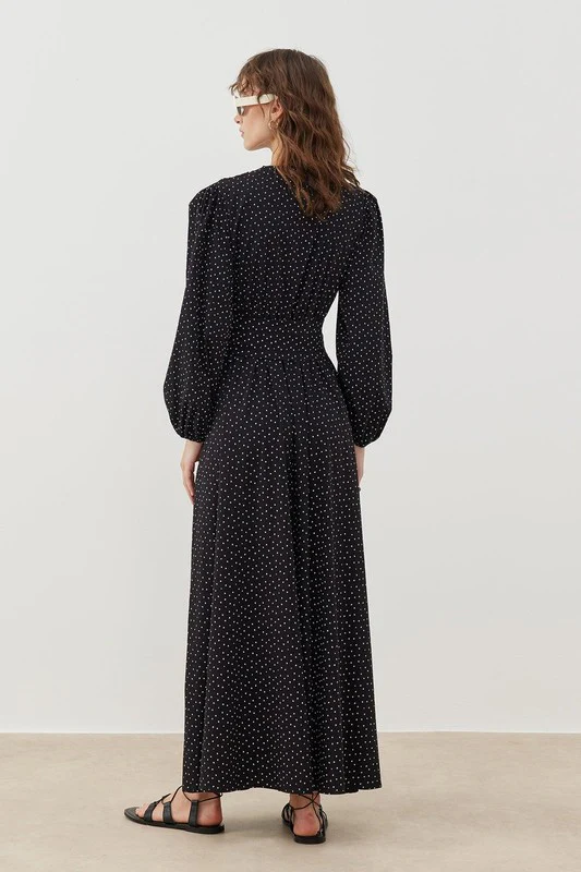 Polka Dot Maxi Dress - Image 4