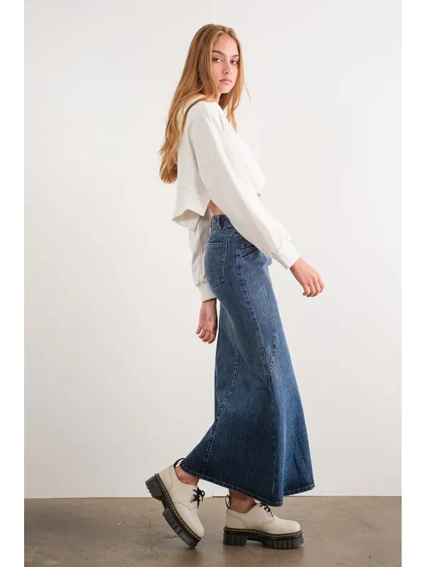 Regan Maxi Denim Skirt - Image 3