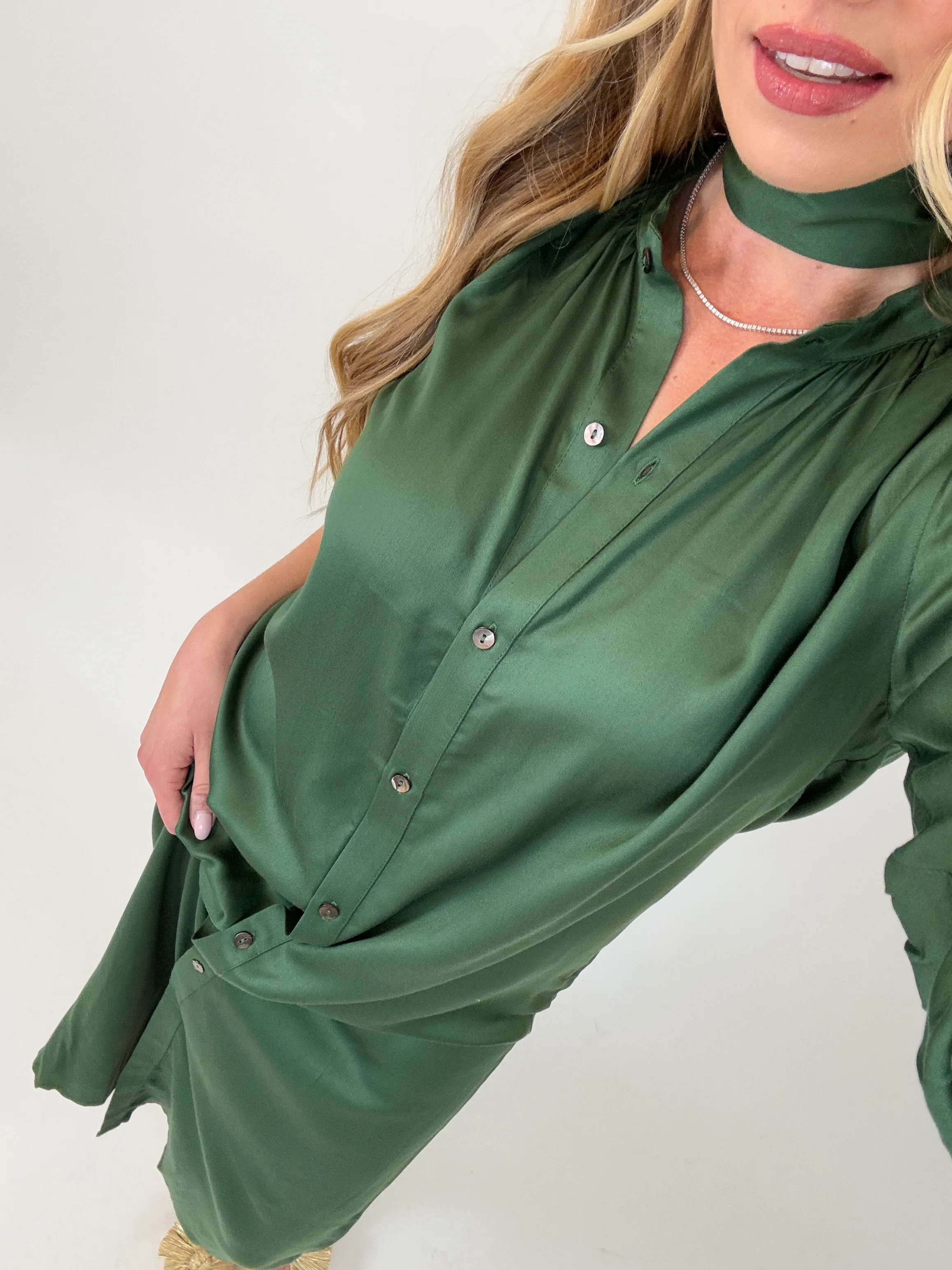 Camilla Satin Dress - Image 6