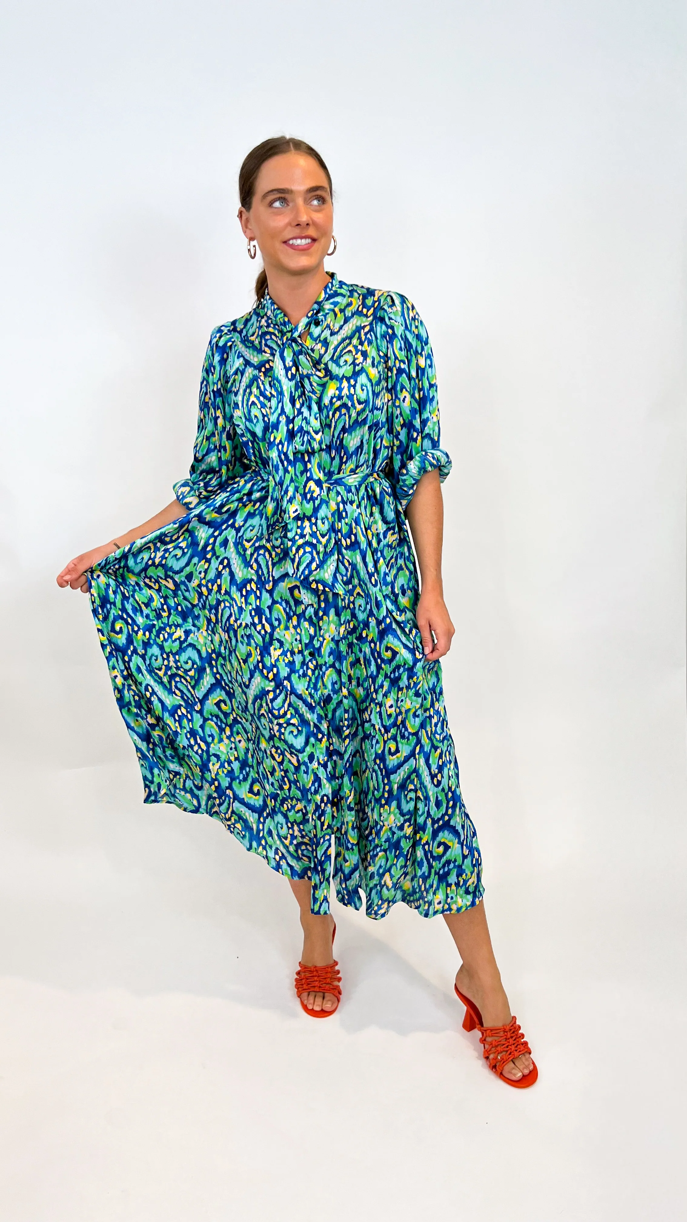 Scarf Tie Maxi Dress